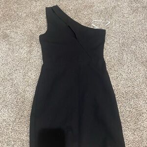 Black One-Shoulder Dress
